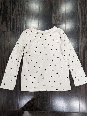 5/$20 George Heart Print Long Sleeve Shirt – Girls XS (4–5)